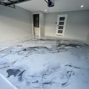 Elite Epoxy - Sterling/Snowdrift Metallic - Flooring Near Me