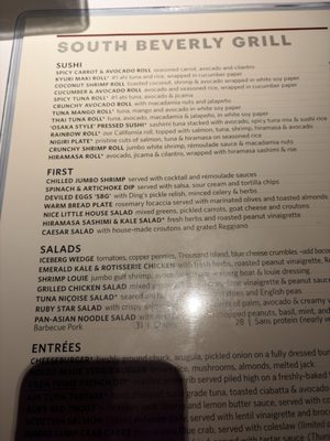 Menu photo 6 South Beverly Grill Beverly Hills, CA Menu photo 6 South Beverly Grill Beverly Hills, CA