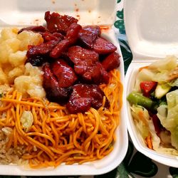 Dragon Express - Coconut Shrimp, BBQ Pork, Stir Fried Veg Combo