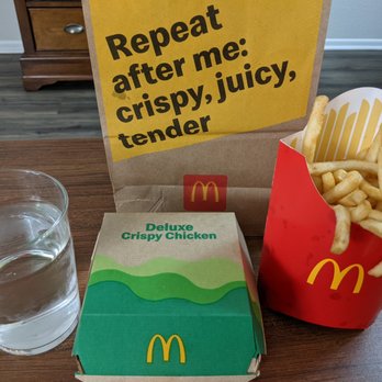McDonald's - Deluxe crispy chicken sandwich and large fries - Fast Food Near Me - Lake Havasu City, Arizona McDonald's - Deluxe crispy chicken sandwich and large fries - Fast Food Near Me - Lake Havasu City, Arizona