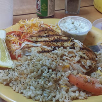 Coconuts Fish Cafe - Mai Mai over brown rice...it was delicious and I was already eating it before I snapped this photo. - Seafood Near Me - Kihei, Hawaii