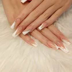 Clear Pink & Nude Nails