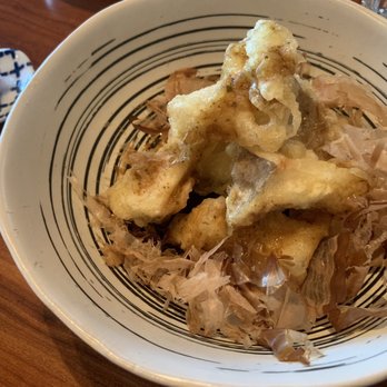 Kamonegi - King oyster mushroom tempura with daikon - Japanese Near Me - Seattle, Washington