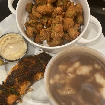 The Bottle Hill Tavern - Salmon blackened - okra & taters - Bars Near Me - Madison, New Jersey The Bottle Hill Tavern - Salmon blackened - okra & taters - Bars Near Me - Madison, New Jersey