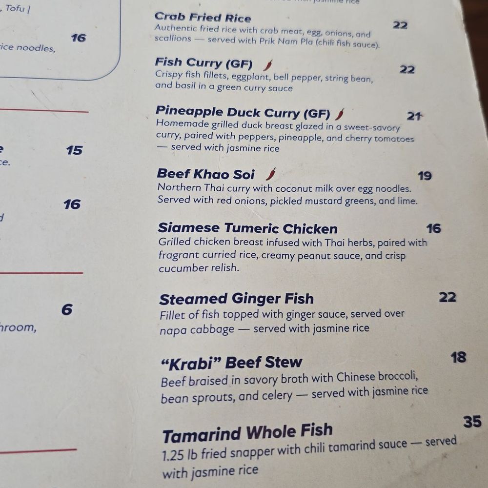 Pochana Thai Kitchen - menu - Thai Near Me - Astoria, New York