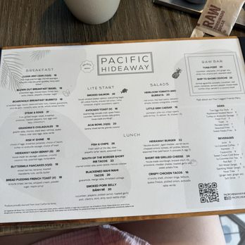 Pacific Hideaway - Menu September 2025 - New American Near Me - Huntington Beach, California Pacific Hideaway - Menu September 2025 - New American Near Me - Huntington Beach, California