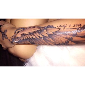 West Coast Ink Tattoos Kapolei - angel wing w/ entangled rosary - Tattoo Near Me - Kapolei, Hawaii West Coast Ink Tattoos Kapolei - angel wing w/ entangled rosary - Tattoo Near Me - Kapolei, Hawaii