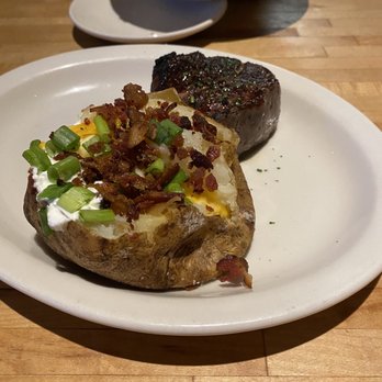 California Dreaming - Plenty of food to split. Filet with loaded potato and salad - American Near Me - Spanish Fort, Alabama California Dreaming - Plenty of food to split. Filet with loaded potato and salad - American Near Me - Spanish Fort, Alabama