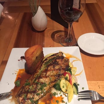 Brick 29 - The trout and a glass of the Cinder Tempranillo. Yum! - New American Near Me - Nampa, Idaho Brick 29 - The trout and a glass of the Cinder Tempranillo. Yum! - New American Near Me - Nampa, Idaho