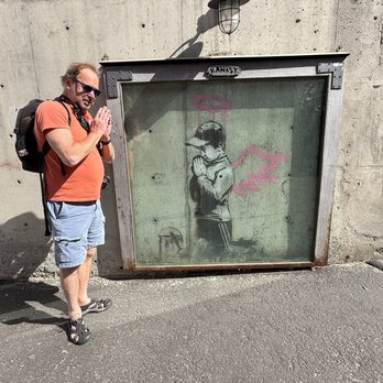 Banksy Praying Boy - Public Art Near Me - Park City, Utah Banksy Praying Boy - Public Art Near Me - Park City, Utah