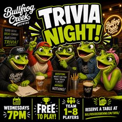 Bullfrog Creek Brewing - Trivia Every Wednesday