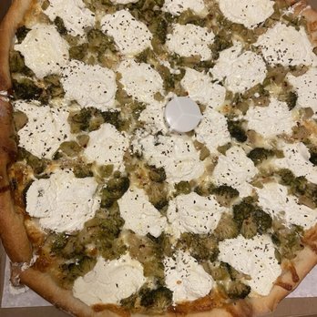 Tony D's Pizza - White pie with broccoli - Pizza Near Me - Westwood, New Jersey Tony D's Pizza - White pie with broccoli - Pizza Near Me - Westwood, New Jersey