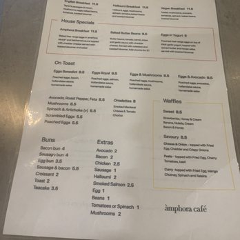Amphora Café - Menu - Cafes Near Me - Sale, CHE