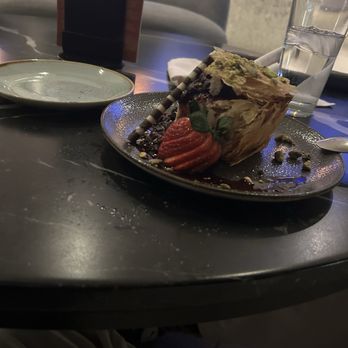 Botanicus Kitchen & Bar - Baklava cheesecake that was out of the refrigerator cold, I could have used a knife to take a bite - Bars Near Me - Calgary, Alberta Botanicus Kitchen & Bar - Baklava cheesecake that was out of the refrigerator cold, I could have used a knife to take a bite - Bars Near Me - Calgary, Alberta