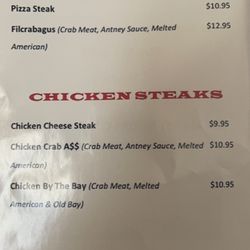 Antney's Grub - Menu