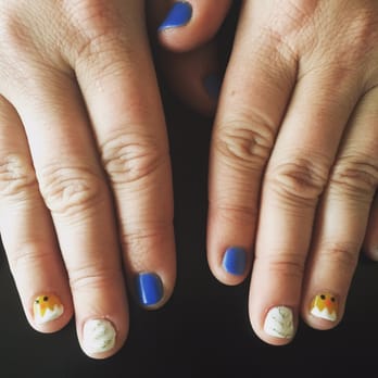 Beyond Nails - Easter chicks and chevrons by Katie! - Nail Salons Near Me - Englewood, Colorado