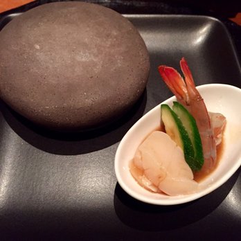 Wakuriya - Shrimp/scallop and hot stone for grilling - Japanese Near Me - San Mateo, California