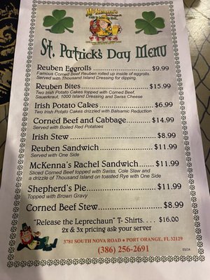 Menu photo 8 McKenna's Place Port Orange, FL Menu photo 8 McKenna's Place Port Orange, FL