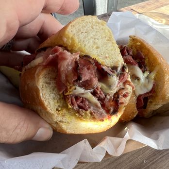 Cortina's - My pastrami sandwich - makes me hungry just looking at it. - Italian Near Me - Orange, California