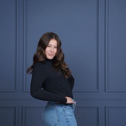 JCPenney Portraits - Not centered or level.  There's too much space above her head