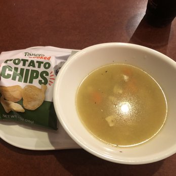 Panera Bread - Chicken Noodle Soup with Chips - Sandwiches Near Me - Indianapolis, Indiana