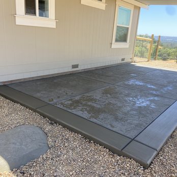 Brisenos Custom Concrete - Finished job with granite stamp and brushed border. - Masonry/Concrete Near Me - Sacramento, California Brisenos Custom Concrete - Finished job with granite stamp and brushed border. - Masonry/Concrete Near Me - Sacramento, California