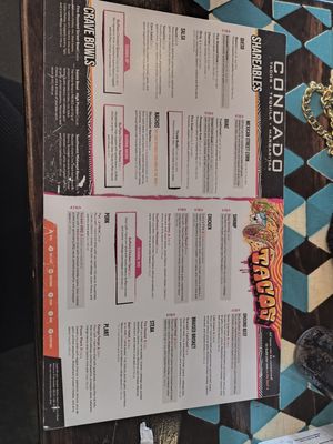 Menu photo 5 Condado Tacos Troy, MI