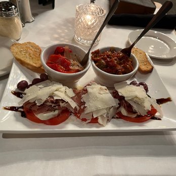 Vito's Italian Restaurant - Special of the day appetizer, tomatoes with pancetta, eggplant marinara, grated Parmesan - Italian Near Me - Saint Johns, Florida Vito's Italian Restaurant - Special of the day appetizer, tomatoes with pancetta, eggplant marinara, grated Parmesan - Italian Near Me - Saint Johns, Florida