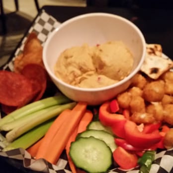 BWP - Grazing Platter - cheddar bites, pepperoni chips, hummus, veggies, Saratoga chips. - American Near Me - Saratoga Springs, New York
