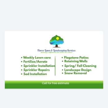 Flores lawn and landscaping services - business card - Landscaping Near Me Flores lawn and landscaping services - business card - Landscaping Near Me