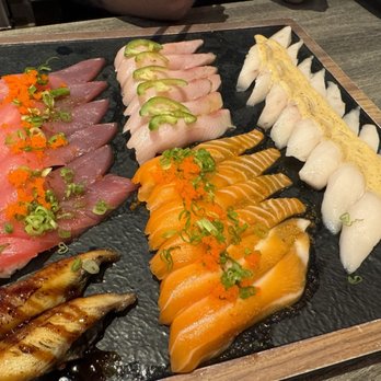 Umami - Various orders of sushi all put in same plate - Japanese Near Me - Las Vegas, Nevada Umami - Various orders of sushi all put in same plate - Japanese Near Me - Las Vegas, Nevada