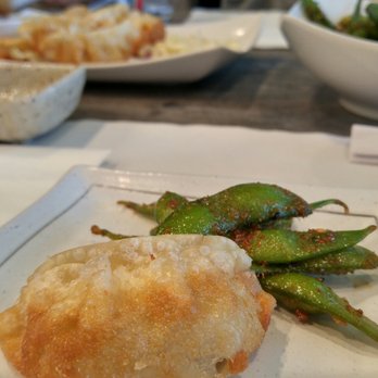Sushi Jae - Spicy Edamame is tasteful and Kyoja was fried perfectly. Good start of everything else. - Japanese Near Me - San Jose, California Sushi Jae - Spicy Edamame is tasteful and Kyoja was fried perfectly. Good start of everything else. - Japanese Near Me - San Jose, California