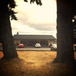 Spanaway Deli-Mart - Looking through the trees in front.