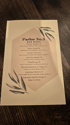 Menu photo 2 Parlor Public House Indianapolis, IN Menu photo 2 Parlor Public House Indianapolis, IN