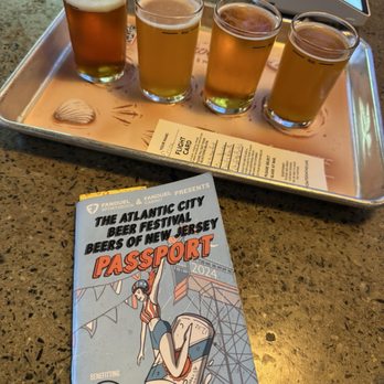 Cape May Brewing Company - Flight of beer - Breweries Near Me - Lower Township, New Jersey