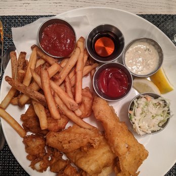 All Set Restaurant & Bar - Restaurant week 2020 entree: Fried seafood platter - New American Near Me - Silver Spring, Maryland All Set Restaurant & Bar - Restaurant week 2020 entree: Fried seafood platter - New American Near Me - Silver Spring, Maryland