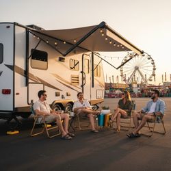 Advantage Caravans - "Festival Hotels = $. RV Camping = Priceless Memories (+ Savings!)"
