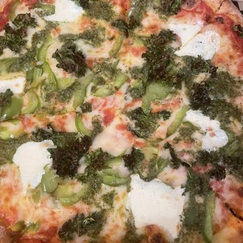 Timber Pizza - Cheese pizza with kale and green pepper - Pizza Near Me - Arlington, Virginia