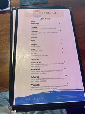 Menu photo 7 82 Degrees St. Pete Beach, FL Menu photo 7 82 Degrees St. Pete Beach, FL
