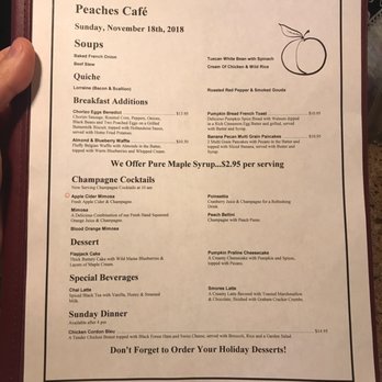 Peaches Cafe - Breakfast and lunch specials for today - Desserts Near Me - Albany, New York Peaches Cafe - Breakfast and lunch specials for today - Desserts Near Me - Albany, New York