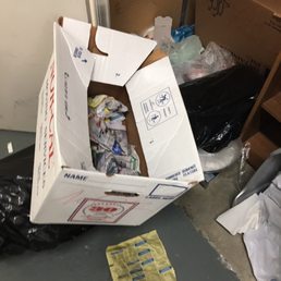 Box left after all content was stolen Box left after all content was stolen
