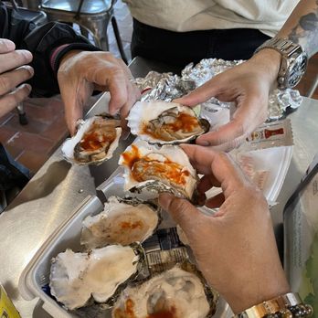La Costa - Oysters with lime salt and Tapatio - Mexican Near Me - Oakley, California La Costa - Oysters with lime salt and Tapatio - Mexican Near Me - Oakley, California