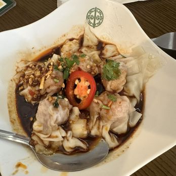 Tim Ho Wan - S13. Wontons in Hot and Spicy Sauce Still tasted like it came frozen. - Dim Sum Near Me - Katy, Texas Tim Ho Wan - S13. Wontons in Hot and Spicy Sauce Still tasted like it came frozen. - Dim Sum Near Me - Katy, Texas