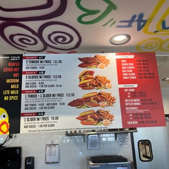 Dave's Hot Chicken - Menu - Chicken Shop Near Me - Gilbert, Arizona Dave's Hot Chicken - Menu - Chicken Shop Near Me - Gilbert, Arizona