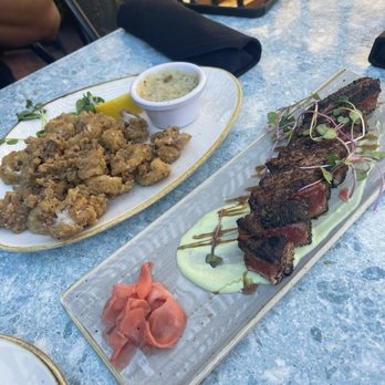 River's Edge Restaurant - Calamari and Blackened Ahi Tuna - Steakhouses Near Me - Grants Pass, Oregon River's Edge Restaurant - Calamari and Blackened Ahi Tuna - Steakhouses Near Me - Grants Pass, Oregon