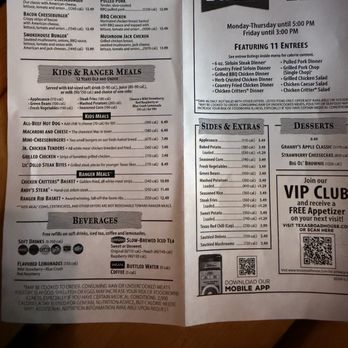 Texas Roadhouse - Menu - Steakhouses Near Me - Lancaster, Pennsylvania Texas Roadhouse - Menu - Steakhouses Near Me - Lancaster, Pennsylvania