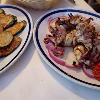 Athens Restaurant - Fried zucchini and grilled calamari. To die for. Make sure you ask for their homemade tzatziki. - Greek Near Me - Toronto, Ontario