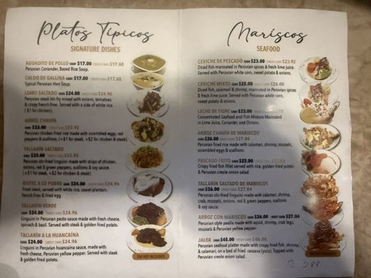 Menu photo 1 Sabor Peruano V Queens, NY