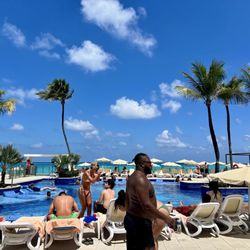 Hotel Riu Cancun - 1 of 5 pools that they have. They have two infinity pools as well.