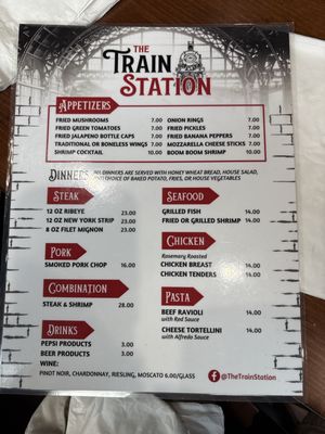 Menu photo 3 The Train Station Russell, KY Menu photo 3 The Train Station Russell, KY